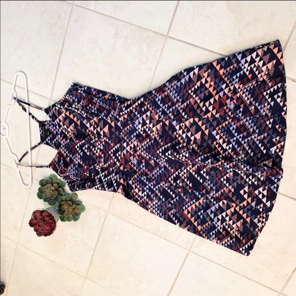 Banana Republic Geometric Flare Dress - Picture 3 of 8